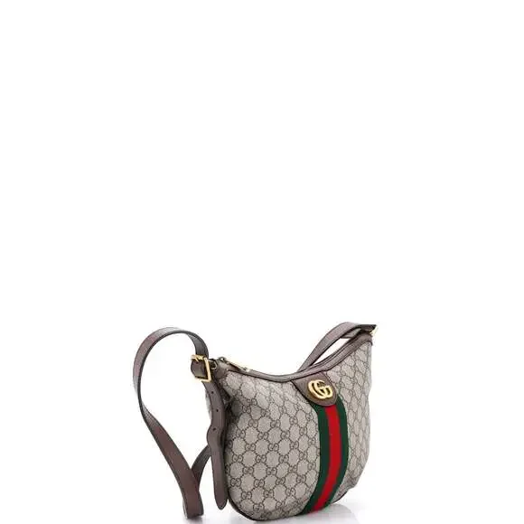 Gucci Ophidia Half Moon Hobo Gg Coated #244247G13B - Picture 2 of 6